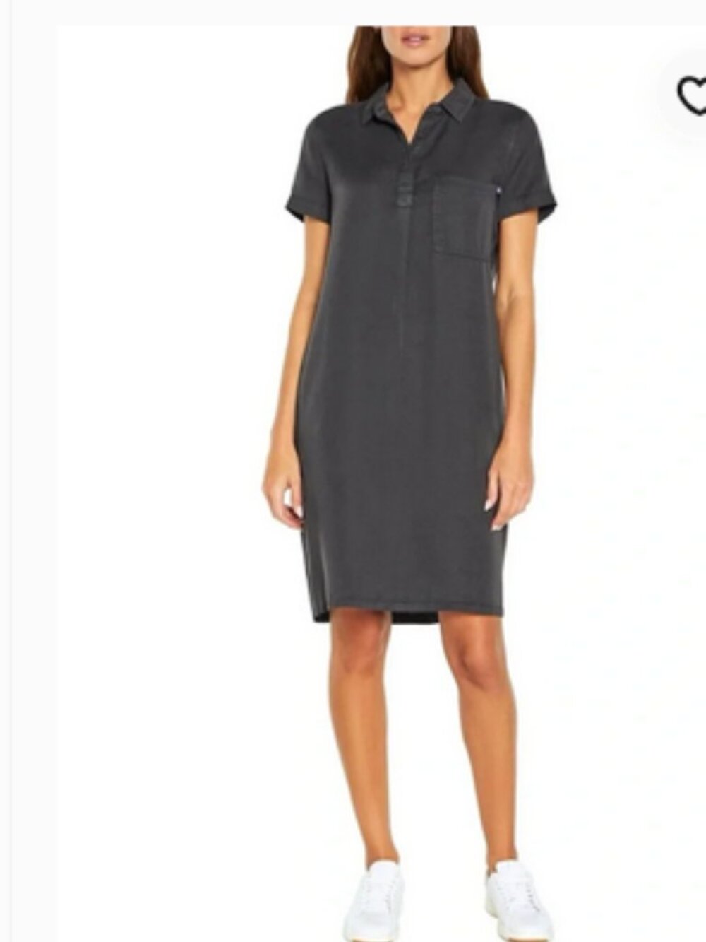 GAP Shadow Gray Tencel Shirt Dress Medium